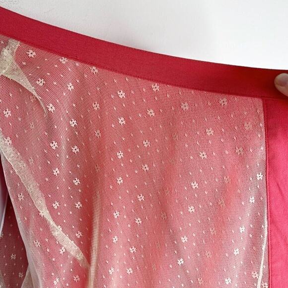 Kut from the Kloth Women Jacket XL Pink Draped Open Front Lace Lined Long Sleeve - Picture 5 of 9